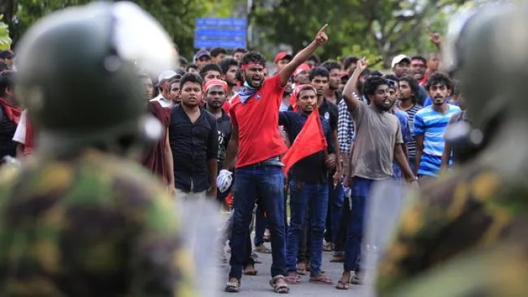 Sri Lanka’da protestocular yine sokaklara döküldü