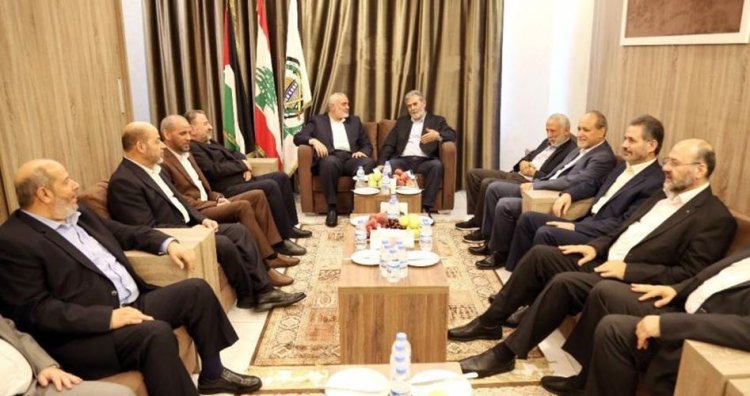 Hamas heyeti Beyrut'ta İslami Cihad Hareketi lideri Ziyad En-Nehhale ile görüştü