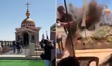 Ayasofya Camii'ne tepki olarak Suriye'de açılışı yapılan Ayasofya Kilisesi'ne dronlu saldırı