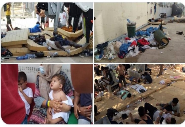 "Çöplerin arasına yığılmış 2 bin göçmen"
