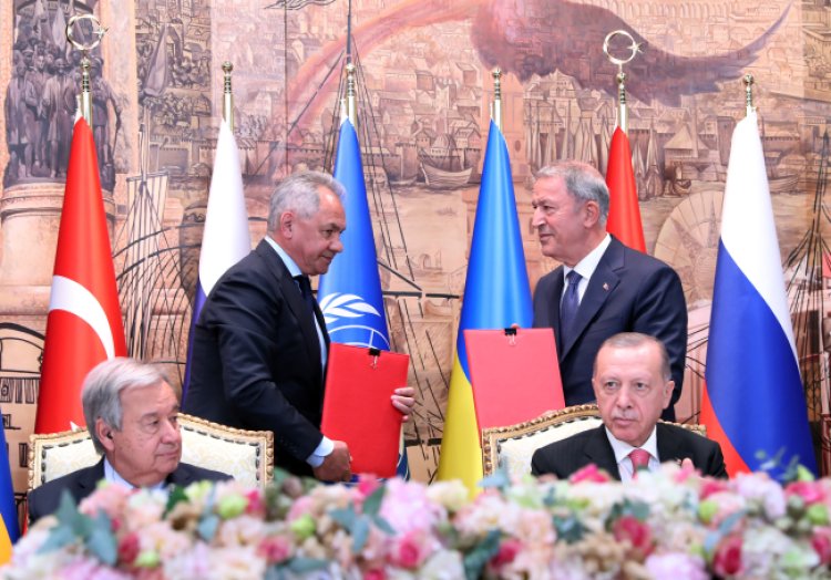 Tahıl koridoru için imzalar atıldı