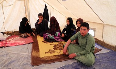 Afgan selzedeler çadırlarda yokluk içinde yaşıyor