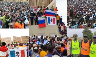 Nijer'de konuşlu Fransız askerleri protesto edildi