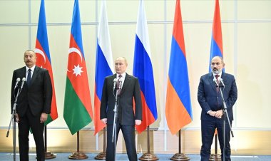 Putin, Aliyev ve Paşinyan, Soçi'de bir araya geldi