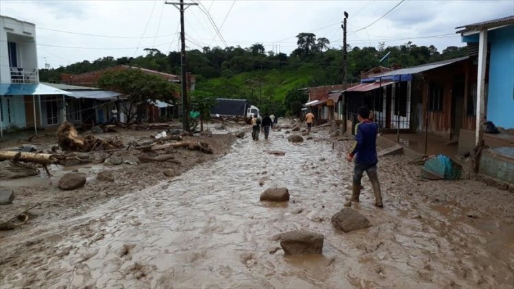 Kolombiya'da şiddetli yağışlardan 20 bin kişi etkilendi