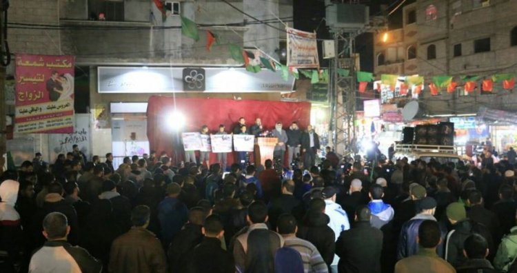 Gazze halkı, işgalci siyonistin Cenin katliamını protesto etti