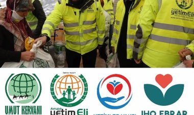 Yardım kuruluşlarının deprem bölgelerinde, afetzedelere destekleri sürüyor