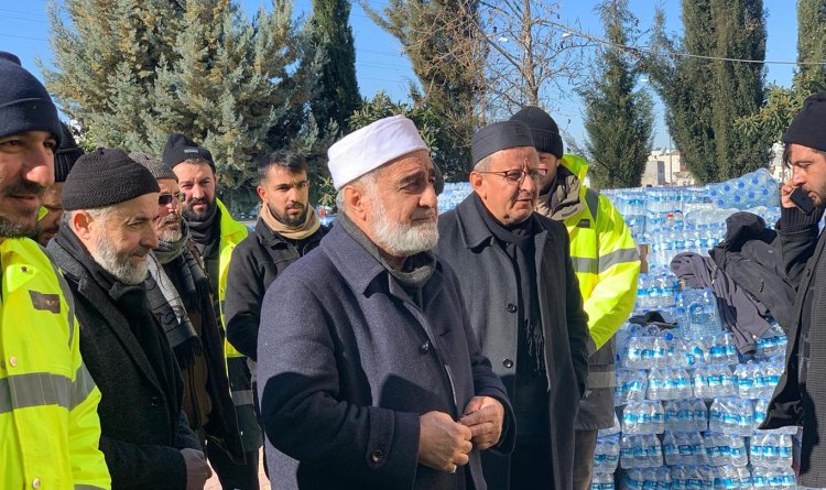 İTTİHADUL ULEMA Genel Başkanı Kılıçarslan deprem bölgesinde yardım kuruluşlarını ziyaret etti