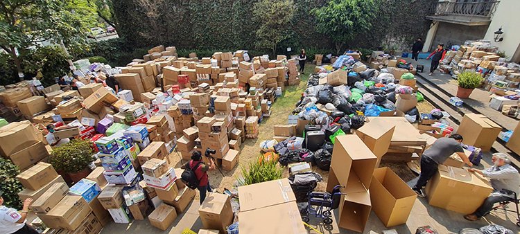 Meksika'dan Türkiye'deki depremzedeler için 140 ton yardım malzemesi yollandı