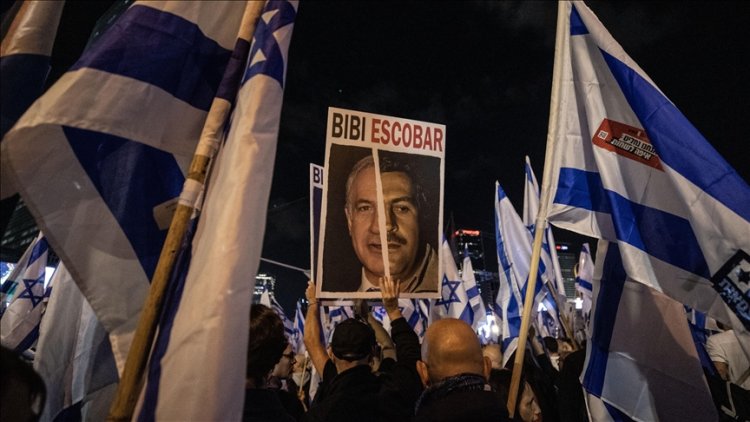Netanyahu hükümeti Batı Kudüs'te protesto edildi