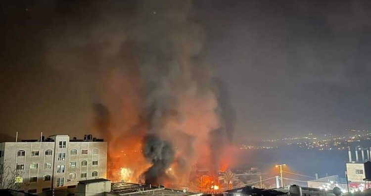 Nablus'ta siyonist barbarlık: 1 şehid, yüzlerce yaralı
