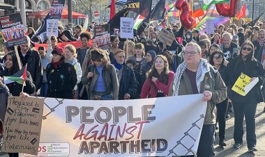 Hollanda'da ırkçılık, Filistinlilere yönelik apartheid ve İslamofobi'ye karşı gösteri düzenlendi