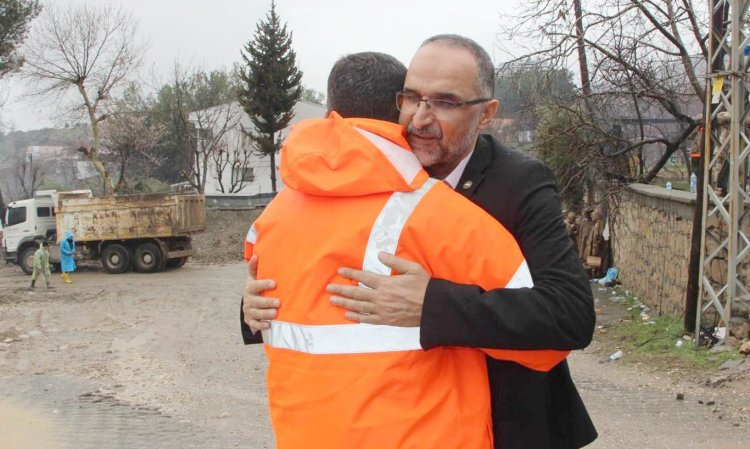 HÜDA PAR'dan, selde kaybolan anne ve kızının ailesine ziyaret