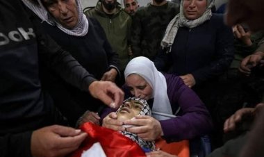 16 yaşındaki Filistinli şehid Amir Sabah son yolculuğuna uğurlandı