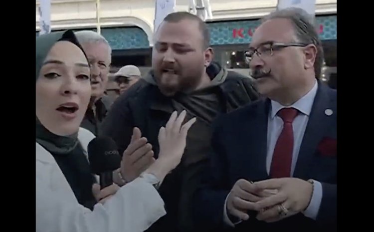 İYİ Partililer El Cezire muhabirine Arapça konuştuğu için saldırdı