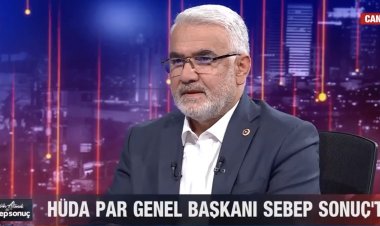 HÜDA PAR Genel Başkanı Yapıcıoğlu: Biz parlamentoya halkımıza hizmet etmek için girdik