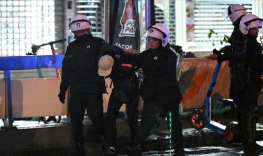 Fransa'daki olayların sıçradığı Belçika'da da onlarca kişi gözaltına alındı