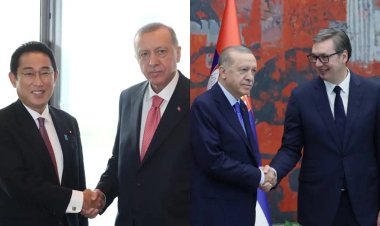 Cumhurbaşkanı Erdoğan Sırbistan ve Japonya liderleriyle görüştü