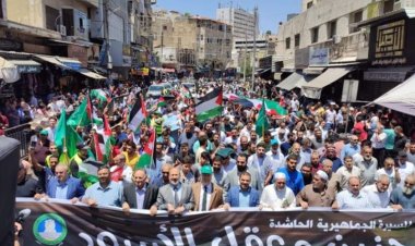 Ürdün'ün başkeni Amman’da Cenin’e destek gösterisi düzenlendi