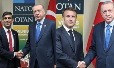 Cumhurbaşkanı Erdoğan, Macron ve Sunak ile bir araya geldi