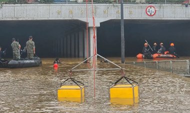Güney Kore'de su altında kalan tünelde ölenlerin sayısı 37'ye yükseldi