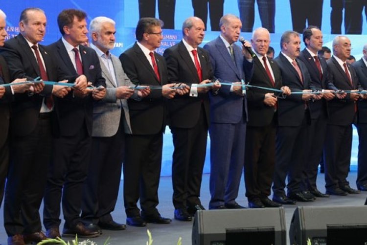 Yapıcıoğlu, Ercan Havalimanı yeni terminal binası açılışına katıldı