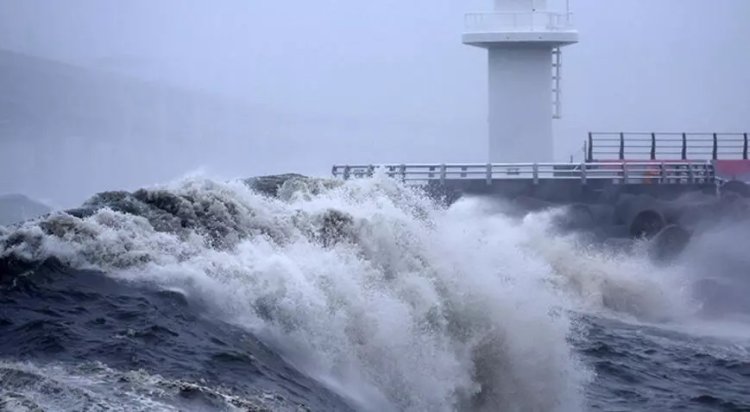 Güney Kore'de meydana gelen tayfun nedeniyle 10 binden fazla kişi tahliye edildi