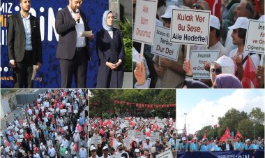 On binlerce kişi sapkınlığa dur demek için toplandı