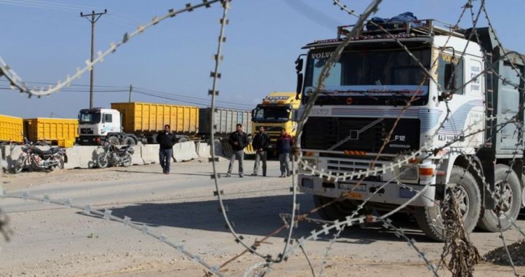 İşgalci rejimden toplu cezalandırma: Gazze'den Batı Şeria'ya mal girişi durduruldu
