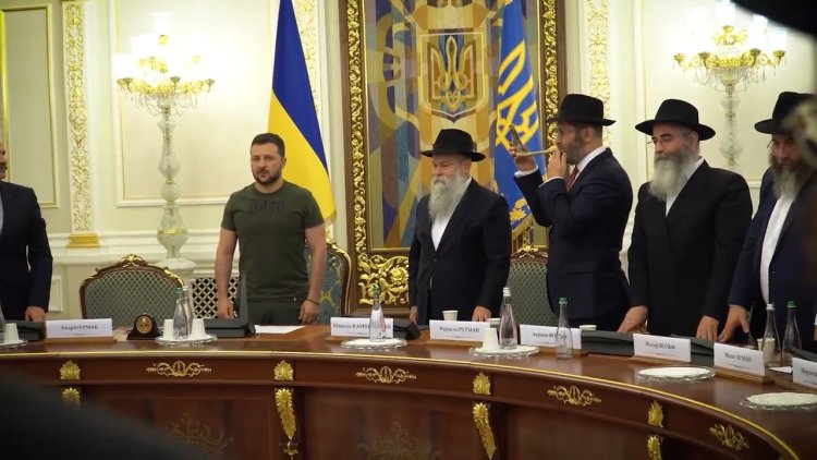 Zelensky, hahamlarla buluşup İşgalci İsrail’den daha fazla destek istedi