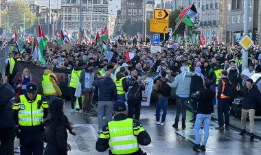 İngiltere'de ve Hollanda'da Filistin'e destek yürüyüşülerinde 18 gözaltı