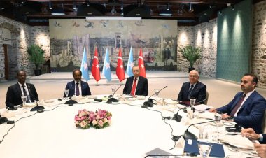 Cumhurbaşkanı Erdoğan, Somali Cumhurbaşkanı Mahmud ile bir araya geldi