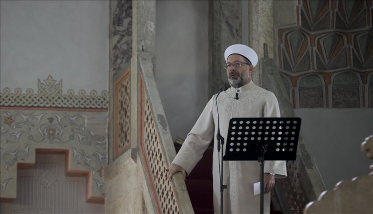 Diyanet İşleri Başkanı Erbaş, Saraybosna'da hutbe irad etti: Bütün müminler kardeştirler