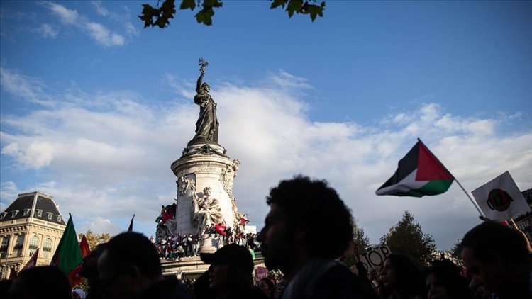 Paris emniyeti, Filistin'e destek gösterisine izin vermeyecek