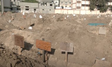 Siyonist terör aralıksız sürüyor! Gazze'de mezarlıklar yetmiyor, boş araziler toplu mezara dönüştü