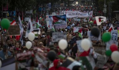 Meksika'da binlerce kişi Gazze'ye yönelik saldırıları protesto etti