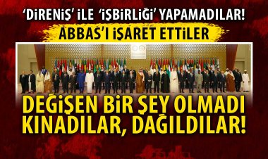 İslam İşbirliği Teşkilatı ve Arap Ligi Olağanüstü Zirvesi'nden ortak bildiri