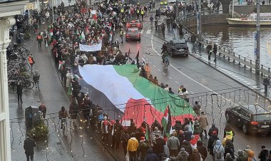 Hollanda'da Filistin'e destek gösterisi düzenlendi