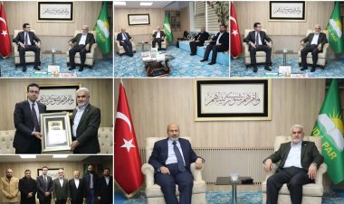 İslam dünyasından siyasi parti ve STK temsilcileri  Yapıcıoğlu'nu ziyaret etti