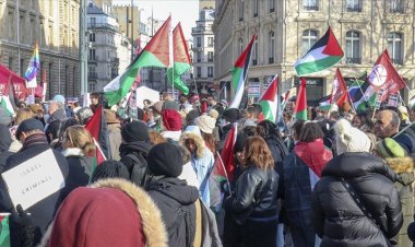 Brüksel'e kadar devam edecek Filistin'e destek yürüyüşü Paris'te başladı