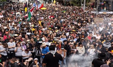 Avustralyalılar Avustralya Günü'nde İngiliz sömürgeciliğini ve işgalci israil'i protesto etti