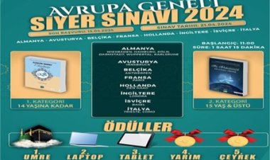 Almanya ve Avrupa Müslüman Dernekler Birliği Siyer Sınavı takvimini açıkladı