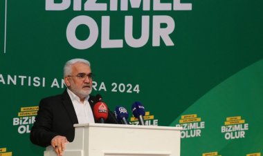HÜDA PAR Genel Başkanı Yapıcıoğlu, seçim beyannamelerini açıkladı