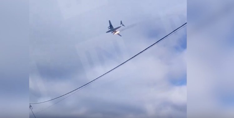 Rus askeri nakliye uçağı düştü