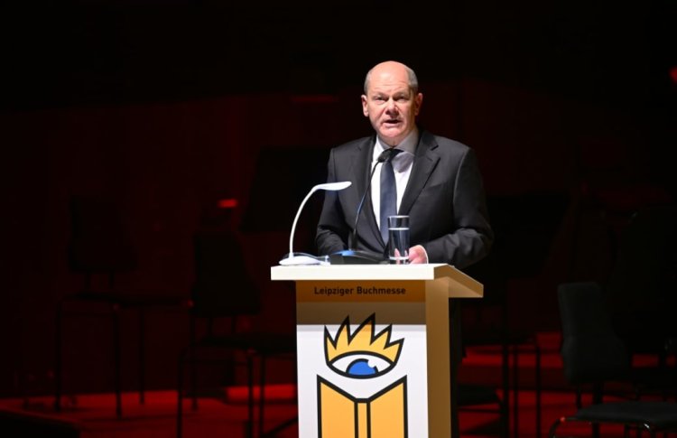 Scholz'a Gazze protestosu: “Bu bir insani felaket değil, soykırım''