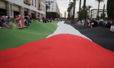 Faslılar, Gazze'ye destek amacıyla 54 kentte 114 noktada sokağa indi