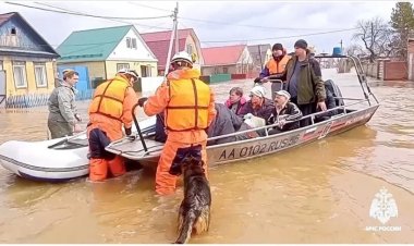 Rusya'daki sellerde 15 binden fazla ev sular altında kaldı