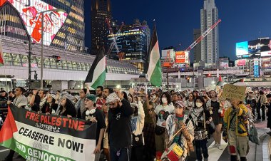 Tokyo'da Filistin'e destek için "İntifada Yürüyüşü" düzenlendi