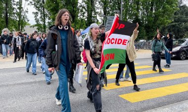 İsviçre'deki farklı üniversitelerde Filistin’e destek gösterileri başladı
