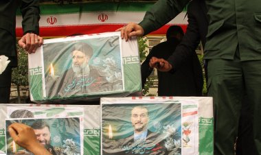 Helikopter kazasında vefat eden Reisi ve Abdullahiyan için ilk tören Tebriz'de yapıldı